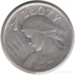 Монета. Польша. 1 злотый 1924 год.