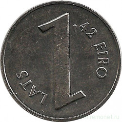 Монета. Латвия. 1 лат 2013 год. Равенство валют.