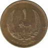 Монета. Ливия. 1 миллим 1965 год. рев.