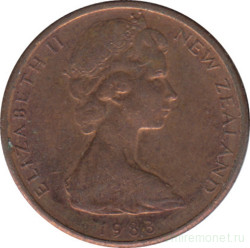 Монета. Новая Зеландия. 1 цент 1983 год.