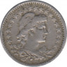 Монета. Бразилия. 50 рейсов 1919 год. рев.