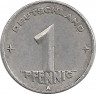 Реверс. Монета. ГДР. 1 пфенниг 1948 год (А).