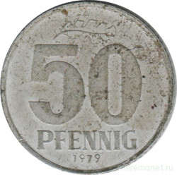 Монета. ГДР. 50 пфеннигов 1979 год.