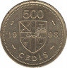 Монета. Гана. 500 седи 1998 год. ав.