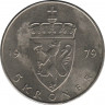  Монета. Норвегия. 5 крон 1979 год. ав.