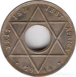Монета. Британская Западная Африка. 1/10 пенни 1944 год.