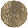 Монета. Франция. 10 центов 2007 год.