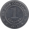 Монета. Никарагуа. 1 кордоба 2012 год.ав.