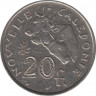 Монета. Новая Каледония. 20 франков 1972 год. рев.