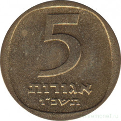Монета. Израиль. 5 агорот 1966 (5726) год.