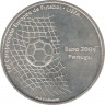 Аверс. Монета. Португалия. 1000 эскудо 2001 год. Чемпионат Европы по футболу Евро - 2004.