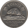 Монета. Канада. 5 центов 1972 год. ав.