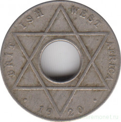 Монета. Британская Западная Африка. 1/10 пенни 1920 год. KN.