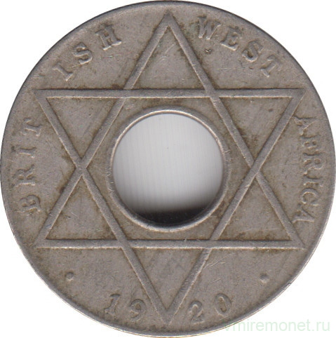 Монета. Британская Западная Африка. 1/10 пенни 1920 год. KN.