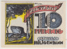 Бона. Нотгельд. Германия. Курорт Хайлгендамм. 10 пфеннигов 1922 год. Вариант 590.1.1. ав.