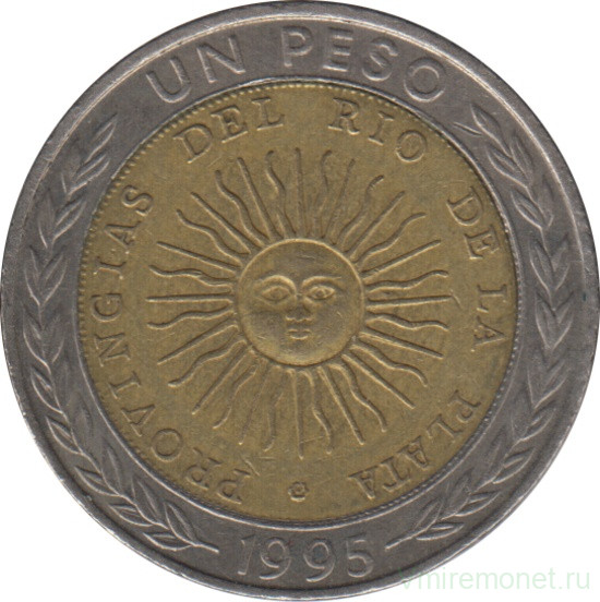 Монета. Аргентина. 1 песо 1995 год.
