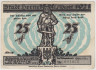 Бона. Нотгельд. Германия. Город Херне. 25 пфеннигов 1921 год. Вариант 602.5.а.2. ав.