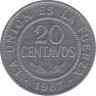 Монета. Боливия. 20 сентаво 1987 год. ав.