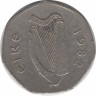 Монета. Ирландия. 50 пенсов 1982 год. ав.