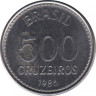 Монета. Бразилия. 500 крузейро 1986 год. ав.