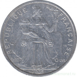 Монета. Новая Каледония. 2 франка 2009 год.