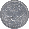 Монета. Новая Каледония. 2 франка 2009 год. рев.