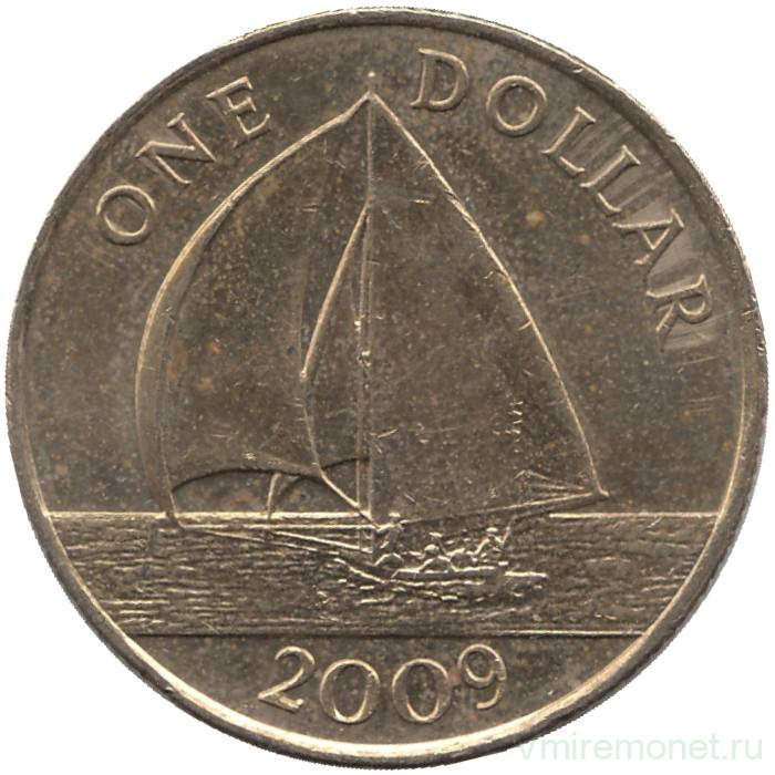 Монета. Бермудские острова. 1 доллар 2009 год. 