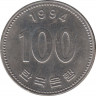 Монета. Южная Корея. 100 вон 1994 год. ав.