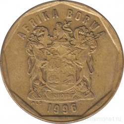 Монета. Южно-Африканская республика (ЮАР). 50 центов 1996 год.