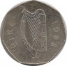 Реверс. Монета. Ирландия. 50 пенсов 1988 год. 1000 лет Дублину.