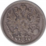 Монета. Русская Финляндия. 50 пенни 1889 год.