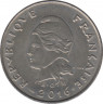 Монета. Новая Каледония. 10 франков 2016 год. ав.