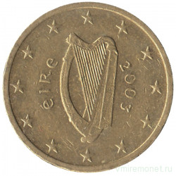 Монета. Ирландия. 10 центов 2003 год.   Монета. Ирландия. 10 центов 2003 год.