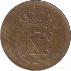 Монета. Дания. 5 эре 1921 год.