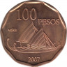 Монета. Остров Пасхи. 100 песо 2007. ав.