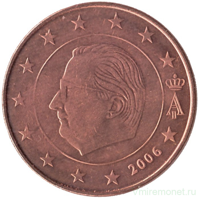 Монета. Бельгия. 5 центов 2006 год.
