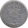 Монета. Швеция. 1 крона 1957 год. ав.