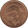 Монета. Фолклендские острова. 1/2 пенни 1980 год. ав.