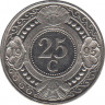 Монета. Нидерландские Антильские острова. 25 центов 1995 год. ав.