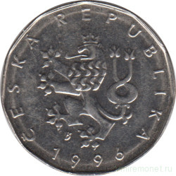 Монета. Чехия. 2 кроны 1996 год.