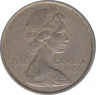 Монета. Гамбия. 1 шиллинг 1966 год. ав.