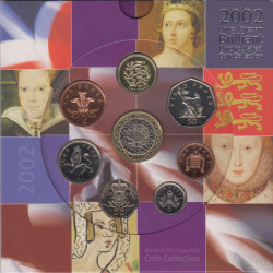 Монета. Великобритания. Годовой набор 2002 год. В буклете.