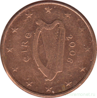 Монета. Ирландия. 1 цент 2008 год.