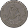 Монета. Восточные Карибские государства. 25 центов 1999 год. ав.