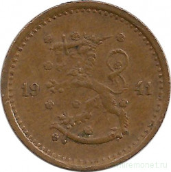 Монета. Финляндия. 50 пенни 1941 год.