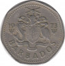 Монета. Барбадос. 1 доллар 1973 год. ав.