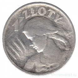 Монета. Польша. 1 злотый 1925 год.