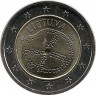 Аверс.Монета. Литва. 2 евро 2016 год. Балтийская культура.