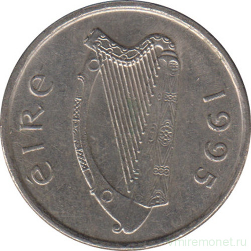 Монета. Ирландия. 5 пенсов 1995 год.