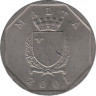 Монета. Мальта. 50 центов 2001 год. ав.